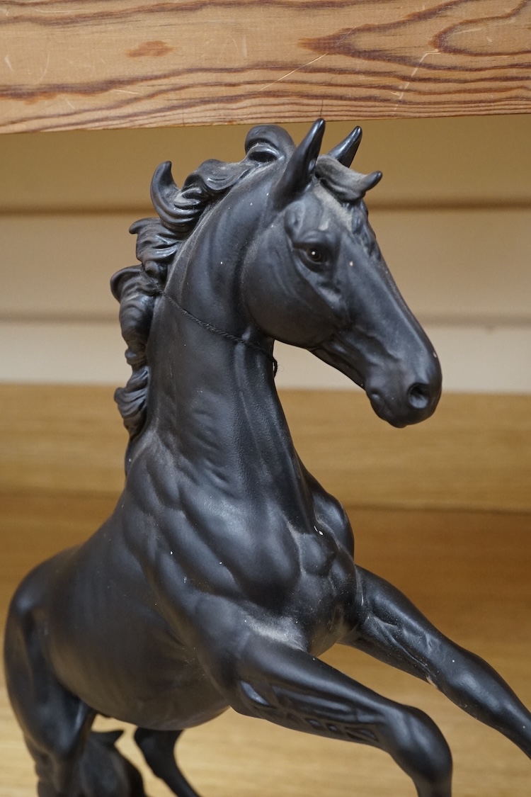 A Beswick figure 'Cancara The Black Horse’, 44cm high